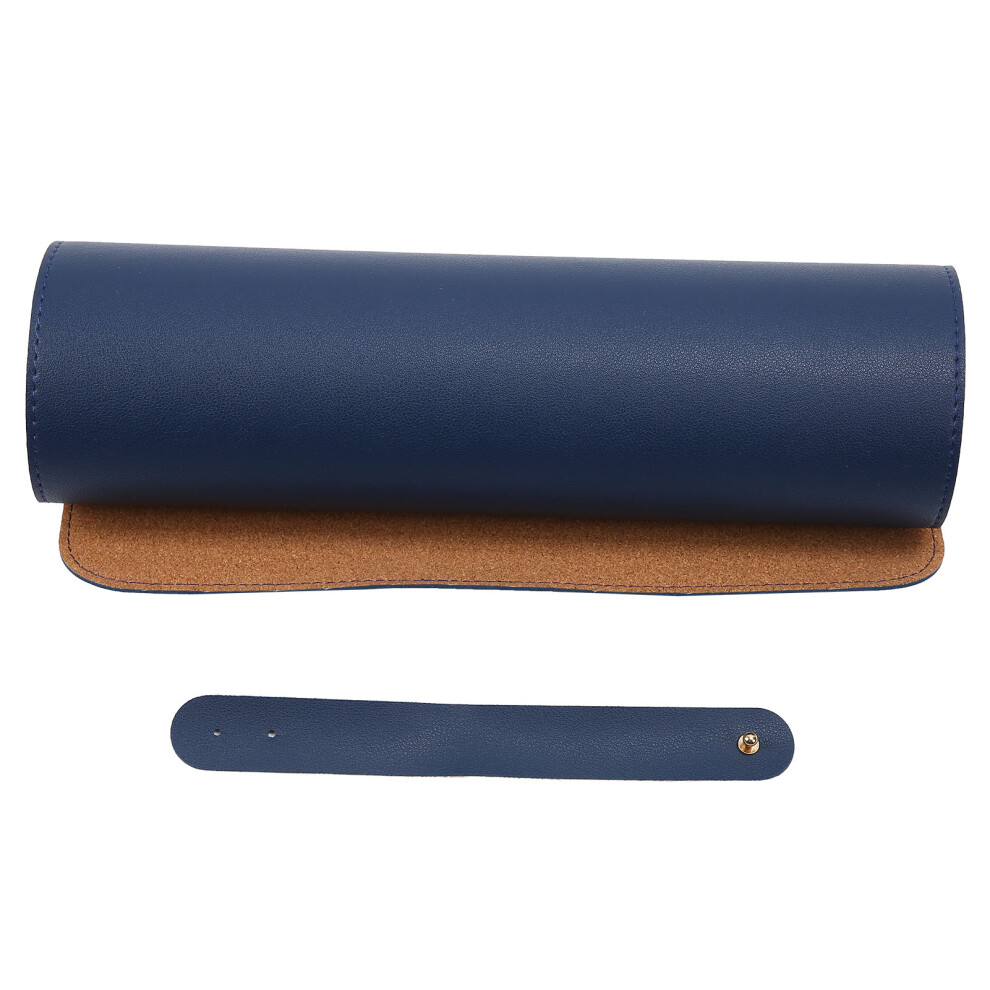 Multifunctional Table Mat Soft Cork Waterproof Oilproof Pu Writing Desk Mouse Pad(Navy ) Blue 7901322456045