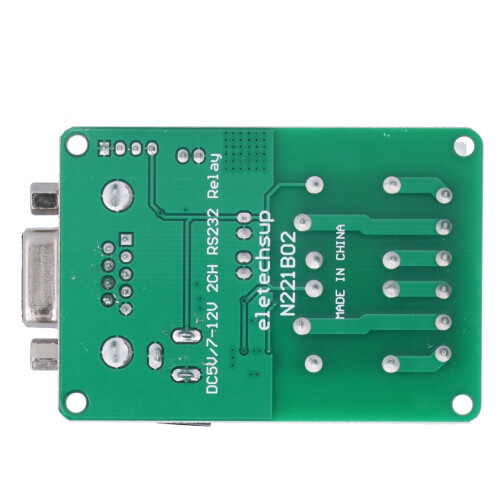 Modulo relè ABS RS232 9600kbps DC5-12V LED 2