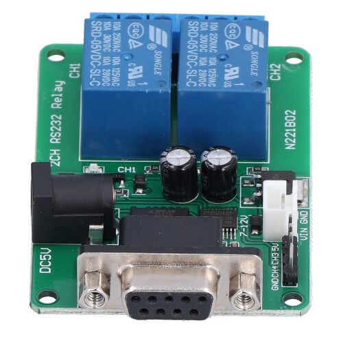 Modulo relè ABS RS232 9600kbps DC5-12V LED