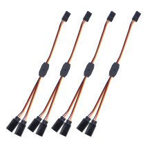10 pezzi di splitter per servo nero 150 mm / 5,9 in JR 59082