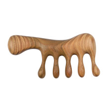 Pettine per capelli a denti larghi in sandalo verde 1151,5 cm