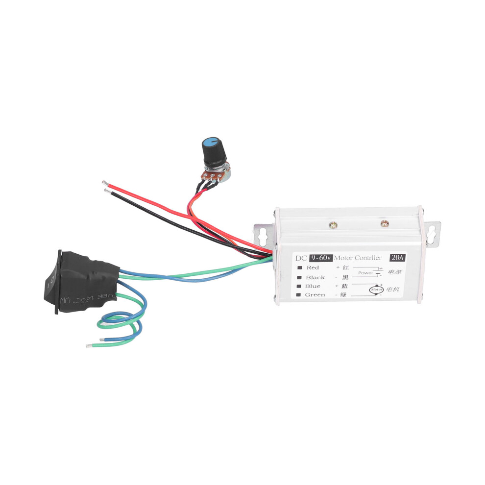 Motor Governor Infinitely Forward Reverse Switch Pwm Dc Motor Speed Controller Dc9â60V 20A 3411322456678