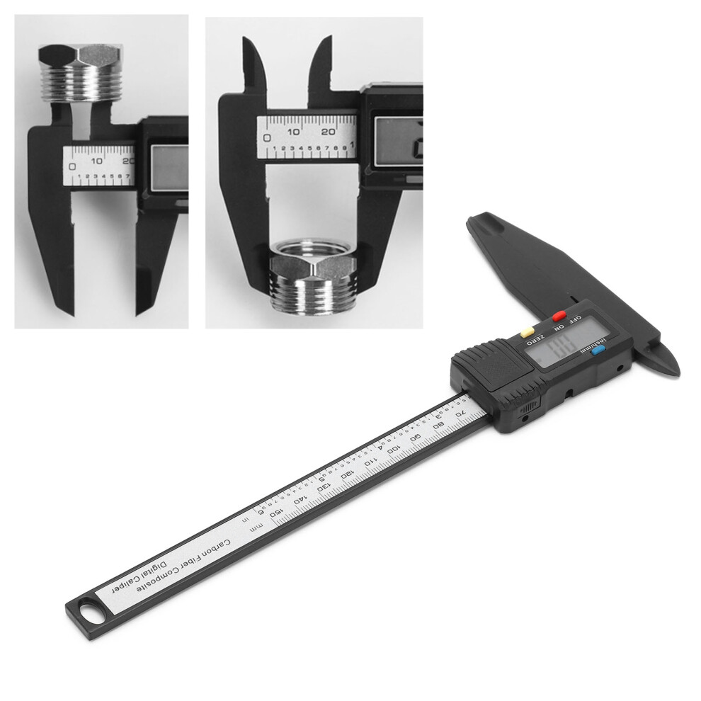 150Mm Digital Caliper Large Lcd Screen Measuring Caliper Ruler With Metric/Inch Conversion Key 6921322456693