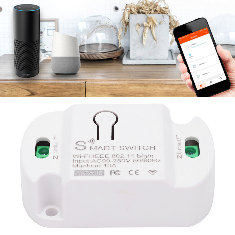 Smart Wifi Switch Remote On/Off Voice Control Timing For Light Fans Tv Home Appliances Ac 90Â250V 4681322457008