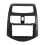 Cadre de navigation noir 2-DIN pour Spark/Beat 2014 2