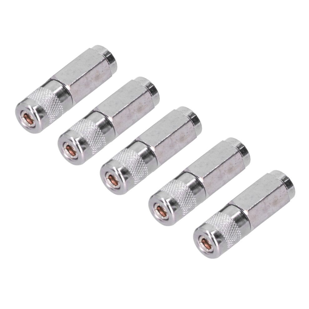 5Pcs Grease Gun Coupler Tightly Bite Durable Wearresistant Grease Gun Flat Nozzle For Equipment Maintenance 8781322457094