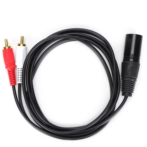 Cavo XLR a RCA doppio da 1,5 m 2x3 mm 1