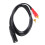 Cavo XLR a RCA doppio da 1,5 m 2x3 mm 15