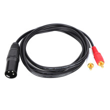 Cavo XLR a RCA doppio da 1,5 m 2x3 mm