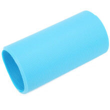 Tunnel rétractable pour animaux de compagnie Ø10 cm/3,9 po x 100 cm Bleu PP