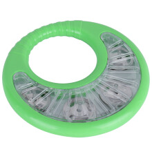 Tamburello verde 17x16,8x2,5 cm sonagli in metallo
