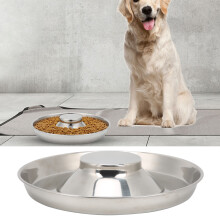Bol pour chien en acier inoxydable à alimentation lente 33 cm de diamètre