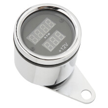 12V compteur de vitesse et odomètre universel pour moto en fer