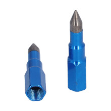 2 pièces d'embout de pistolet à graisse à bec pointu 1/8 po bleu