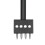 Ensemble de 3 pièces d'outils en cuir perforé noir de 6 mm 10