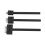 Ensemble de 3 pièces d'outils en cuir perforé noir de 6 mm 14