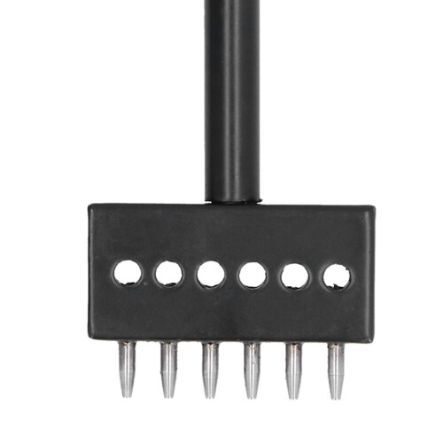 Ensemble de 3 pièces d'outils en cuir perforé noir de 6 mm 2