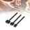 3 pièces d'outils en cuir noir perforé 4 mm kits 13