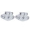 2 pezzi SHF8 supporto cromato per barra guida lineare 9