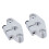 2 pezzi SHF8 supporto cromato per barra guida lineare 10