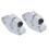 2 pezzi SHF8 supporto cromato per barra guida lineare 5