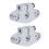 2 pezzi SHF8 supporto cromato per barra guida lineare 3
