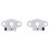 2 pezzi SHF8 supporto cromato per barra guida lineare 1