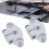 2 pezzi SHF8 supporto cromato per barra guida lineare 15
