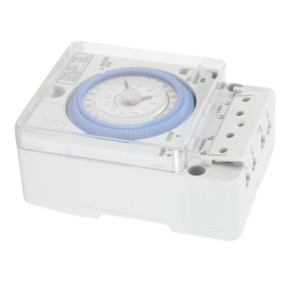 Mechanical Timer Automatic 24 Hours Low Power Consumption Time Switch For Water Heaters Breeding 100Â240Vac 5021322459975