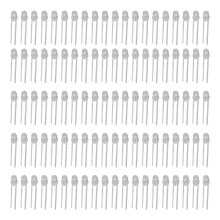 100 pezzi di diodi LED da 3 V, 3 mm, 8 colori, kit (Giallo-Verde)