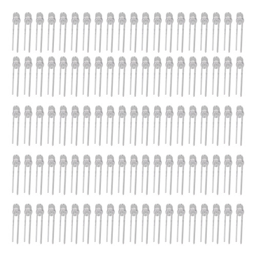 100 pièces de diodes LED 3 V 3 mm jaune-vert (8 couleurs)