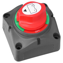 Interruttore di scollegamento della batteria a 12 V, 3 posizioni, 200 A, nero
