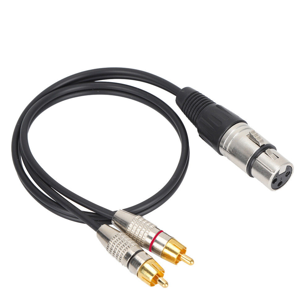 Audio Splitter 1 Xlr Female Plug To 2 Rca Male Plugs Cable For Home Theater And Professional Audio Equipmentfemale Plug 2M 7671322461218