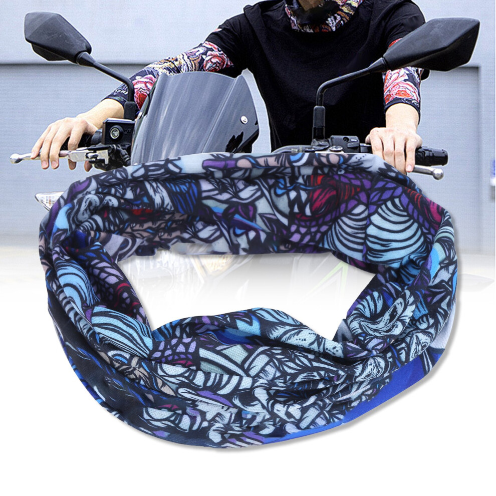 Cycling Outdoor Face Guard Multifunctional Face Scarf Ice Silk Neckerchief Sun Protection6#Nightmare Skeleton 8441322462299
