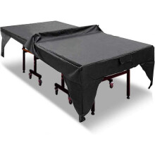 Waterproof Outdoor Ping Pong Table Cover - Dustproof, Lightweight & Drip-Protected. Black