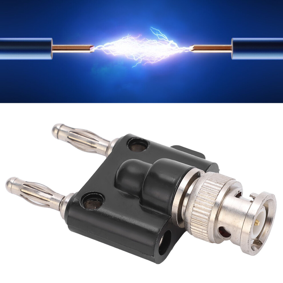 U28 Bnc Male To Dual Banana Plug Adapter Connector Oscilloscope Testing Accessory 7891322466536