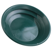 Padella per oro in ABS verde da 380 mm e 15,0 in, setacciatura manuale