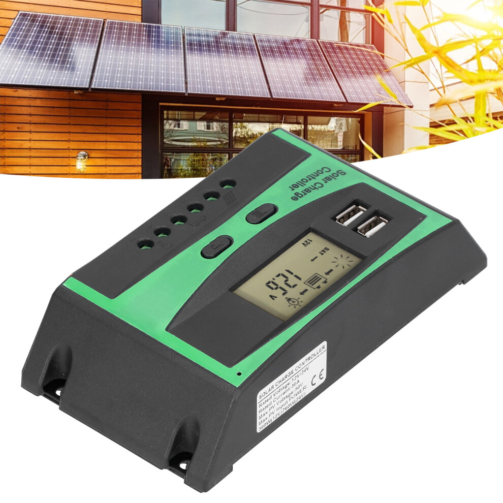 Solar Charge Controller Photovoltaic Discharge Pwm Control Regulator 12Â24V 30A Ld3024u 7671322467074