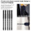 10 pièces de forets hexagonaux noirs à angle croisé de 98 mm 8