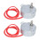 2 pezzi micro motore TYC AC12V 8-10 giri/min CW/CCW 4W 2