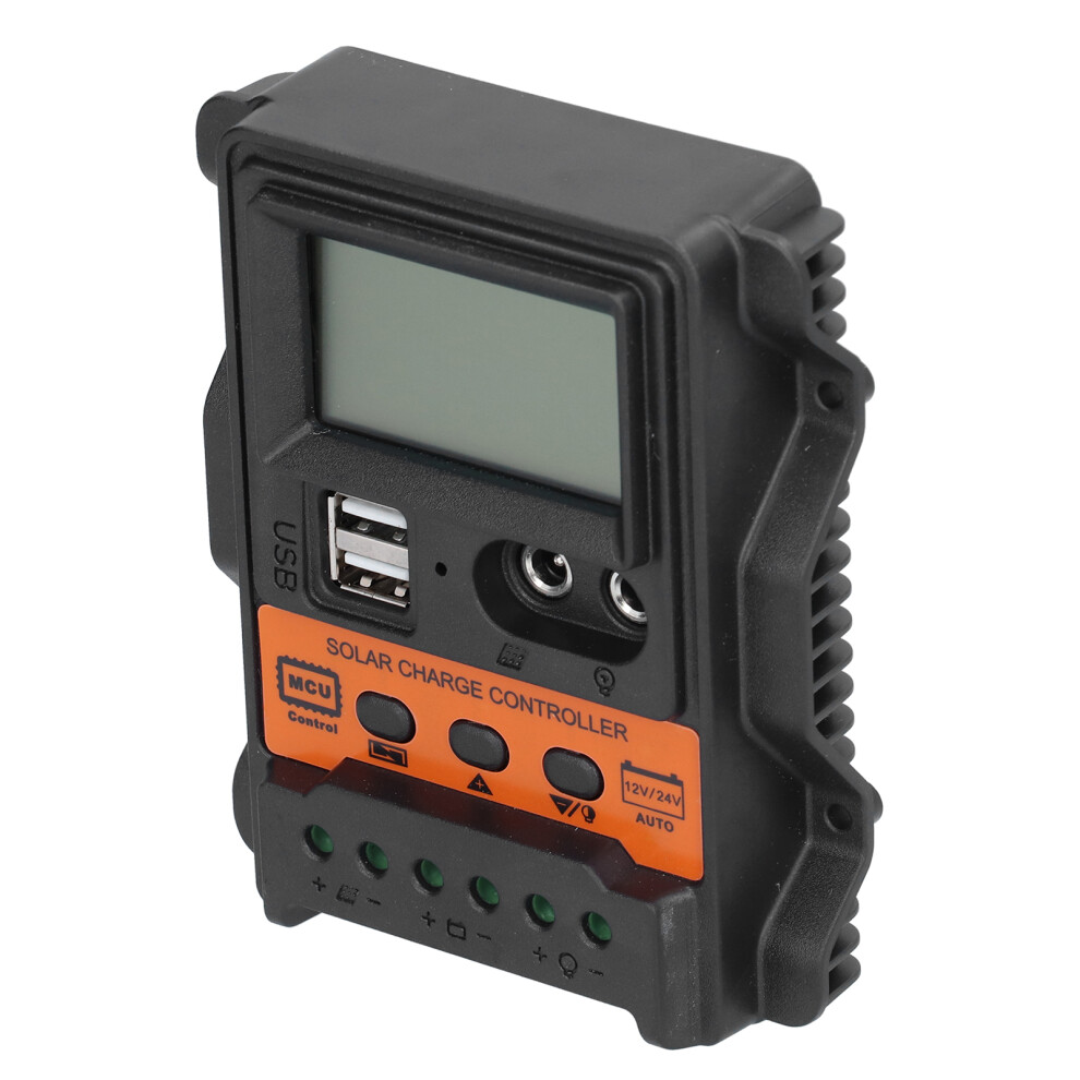 Solar Charge Controller Lcd Display Double Usb Dc 12Vâ24V Discharge Control Regulator30a 4971322467047