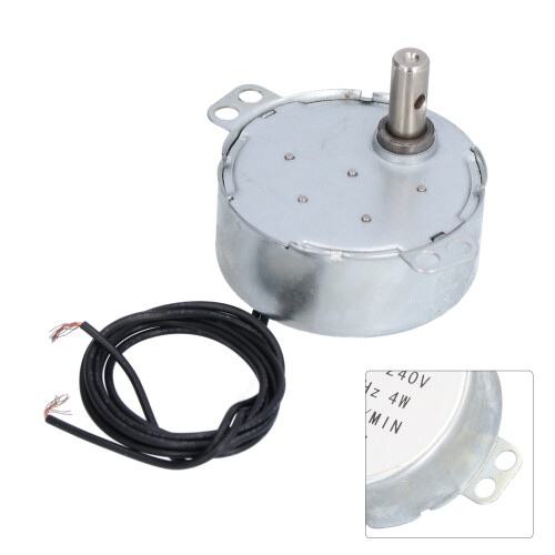 TYC-50 4W Mini Motore Sincrono Alluminio+Ottone CW/CCW 2