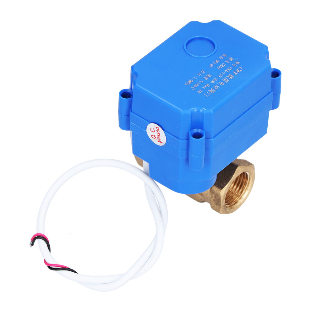 Motorized Ball Valve Dn15 Mini Electric Straight Through Hydraulic Equipment Dc3-6V 4971322468310