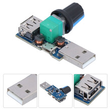 USB Lüfter Geschwindigkeitsregler Lautstärkeanpassungsplatine Geräuscharmes Modul 3-Gang