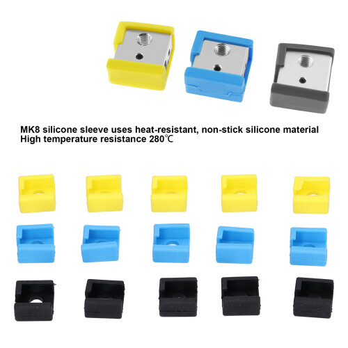 Manchon en silicone MK8 résistant à la chaleur pour bloc 2