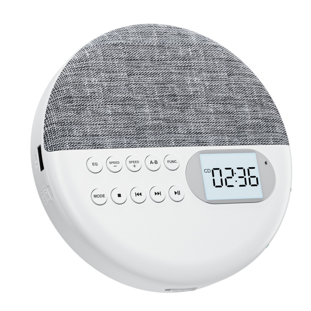 Lettore Cd Portatile, Lettore Cd Bluetooth Con Altoparlanti Lettore Cd Ricaricabile Display Lcd Asp Con A