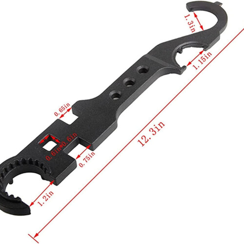 Multi Wrench Tool Ar 15 / M4 Steel Armorers Heavy Duty Combo Wrench 1