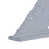 Règle triangulaire en alliage d'aluminium 7 po 45/90 9