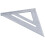 Règle triangulaire en alliage d'aluminium 7 po 45/90 7