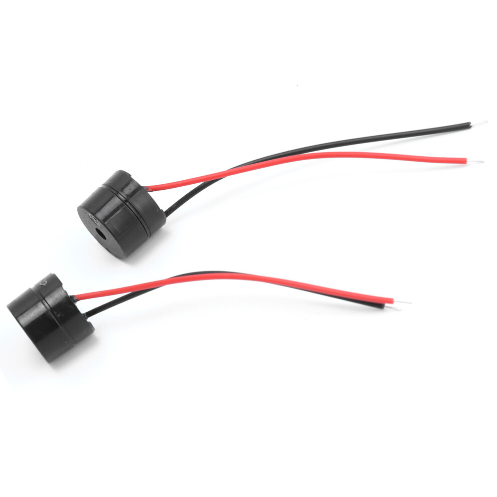 10Pcs Buzzer Alarm Active Piezo Electronic Wired Connector Beeper Ymdâ12095 Dc 3Â24V 8441322469328